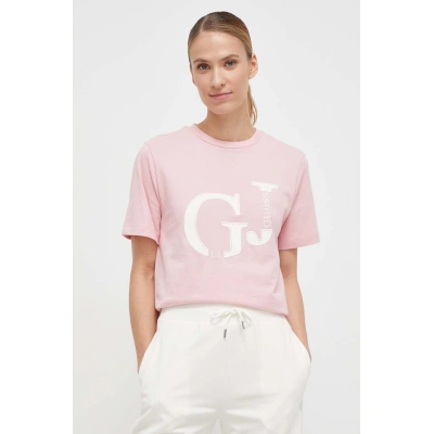 Bavlněné tričko Guess růžová barva, V4RI08 K8FQ4